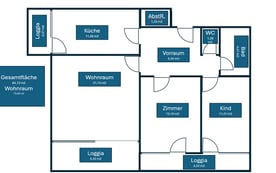 Schöne ruhige 3 Zimmer Wohnung mit idealer Raumaufteilung mit Anbindung zur Stadt und unmittelbar zum Naherholungsgebiet Salzachseen