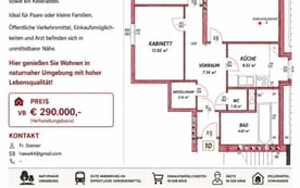 Charmante 3-Zimmer Wohnung in naturnaher Umgebung!